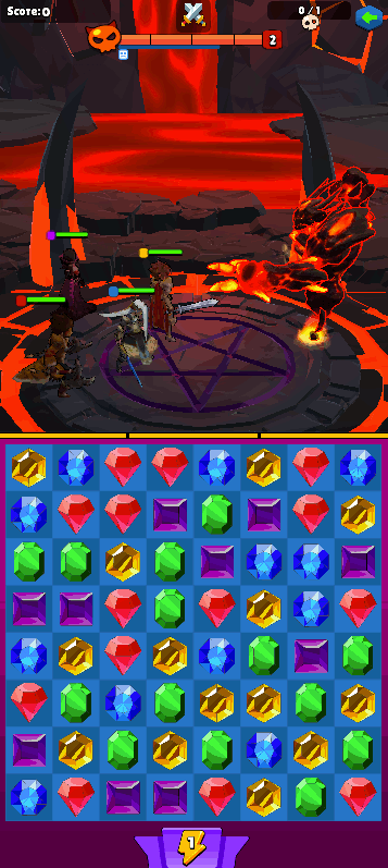 Nexus Puzzle Heroes gameplay